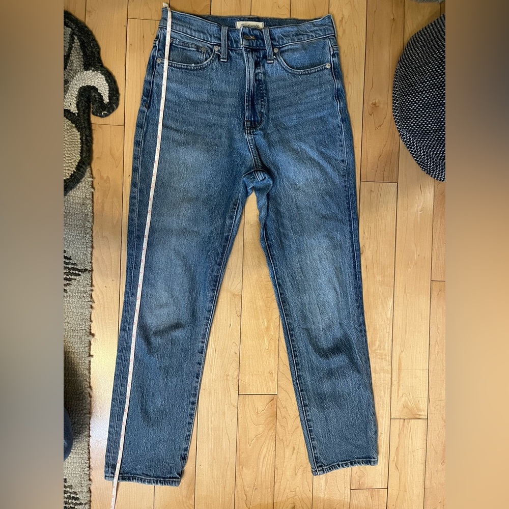 Madewell the perfect vintage Jean, stretch, mid blue, size 26.